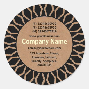 Sticker Rond SunBurst 07 Business - Carton