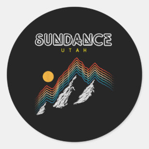 Sticker Rond Sundance Utah - États-Unis Randonnée et escalade 1