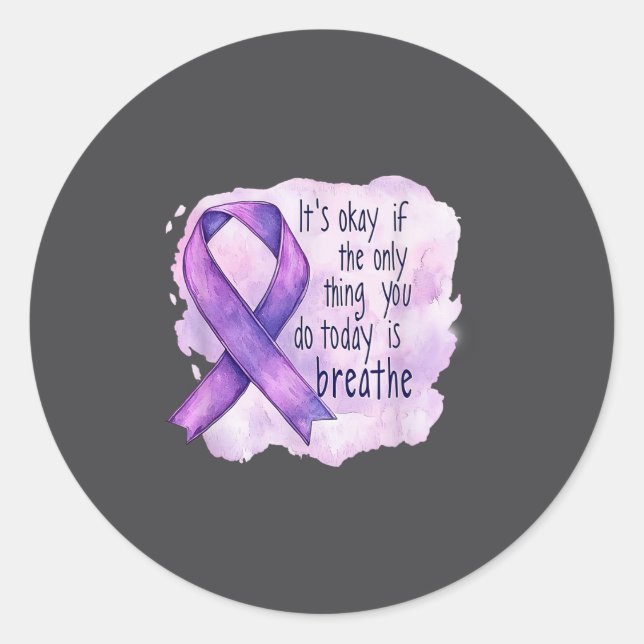 Sticker Rond Sunflower Suicide Awareness  (Devant)