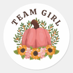 Sticker Rond Sunflowers Little Citrouille Genre Revela Team Gir