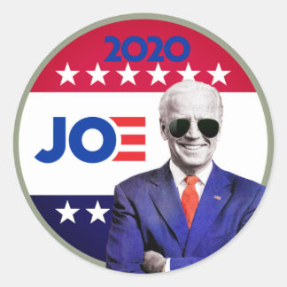 Sticker Rond Sunglass Elect Joe Biden Election présidentielle 2