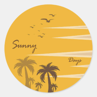 Sticker Rond Sunny Days