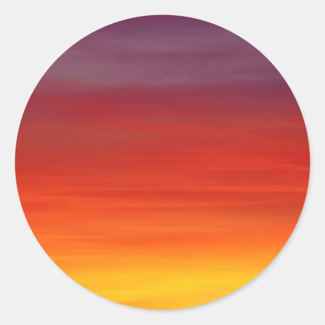 Sticker Rond Sunrise Sunset Dawn Sky (Devant)