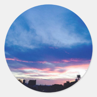 Sticker Rond sunset