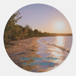 Sticker Rond Sunset de Grand Island