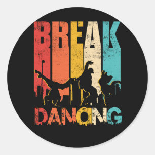 Sticker Rond Sunset Hip hop Urban Dance Breakdancer Street Art