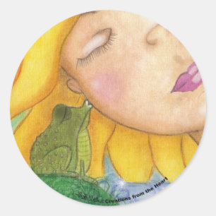 Sticker Rond Sunshine Kisses