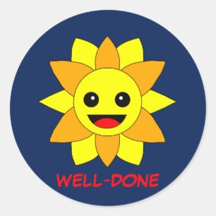 Sticker Rond Sunshine Motivation bien faite Réalisation des enf
