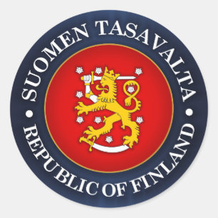 Sticker Rond Suomen Vaakuna