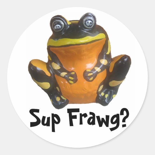 Sticker Rond Sup Frawg ? (Devant)