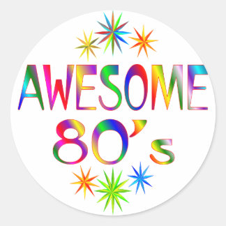Sticker Rond Super 80s
