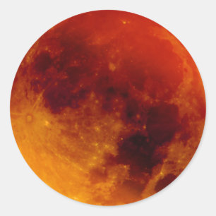 Sticker Rond Super Blue Blood Moon