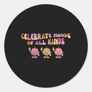 Sticker Rond Super Célébrer L'Esprit De Tous Genres Citrouille