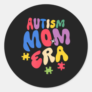 Sticker Rond Super Dans Mon Autisme Maman Era Funny Awareness W