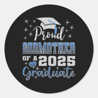 Sticker Rond Super Fier Godmère De 2025 Graduate Fam Awesome
