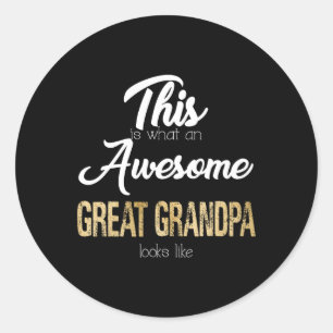 Sticker Rond Super Grand Grand Papi Spécial Grand Papi