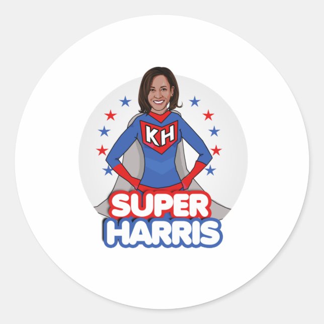STICKER ROND SUPER HARRIS (Devant)