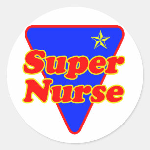 Sticker Rond Super infirmière
