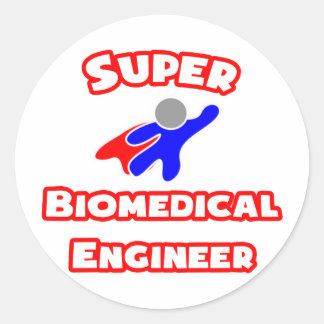 Sticker Rond Super ingénieur biomédical