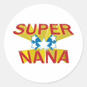 STICKER ROND SUPER NANA
