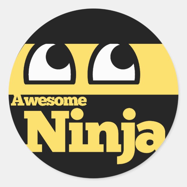 Sticker Rond Super Ninja (Devant)