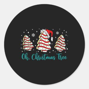 Sticker Rond Super Oh Christmas Tree Cakes Debbie Becky Jen Ca