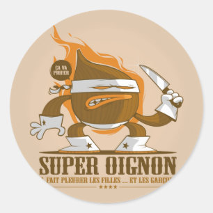 Sticker Rond Super oignon