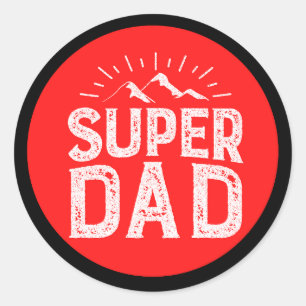 Sticker Rond super papa