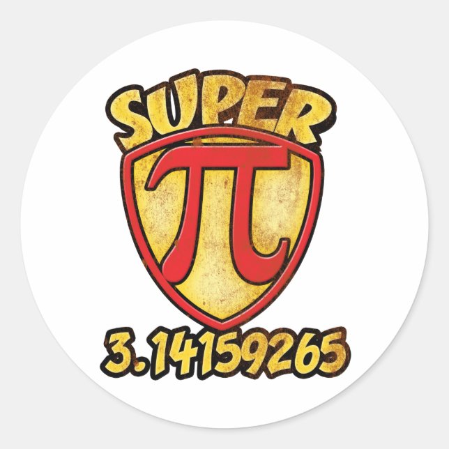 Sticker Rond Super PI (Devant)