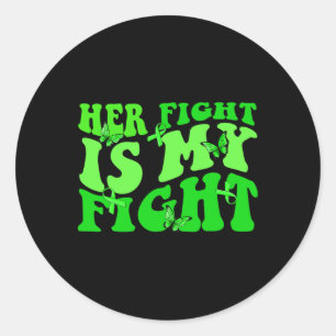 Sticker Rond Super Son combat est ma lutte non hodgkin sensibil