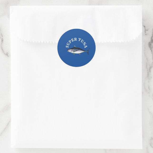 Sticker Rond Super Tuna BTS Jin (Sac)