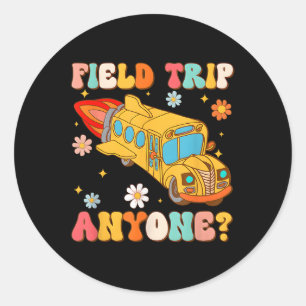 Sticker Rond Super Voyage sur le terrain N'importe qui Conducte