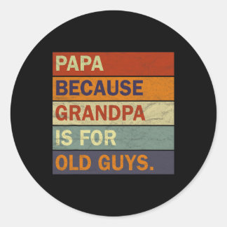 Sticker Rond Superbe grand-père d'art pour hommes grand-père pa