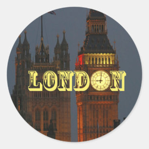 Sticker Rond Superbe photo London Pro