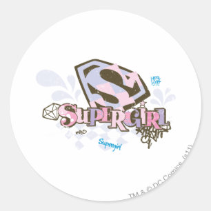 Sticker Rond Supergirl 1 tellement fabuleux