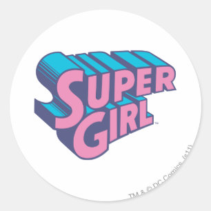 Sticker Rond Supergirl J-pop 10