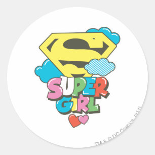 Sticker Rond Supergirl J-Pop 5