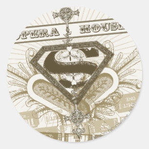 Sticker Rond Supergirl Opera House