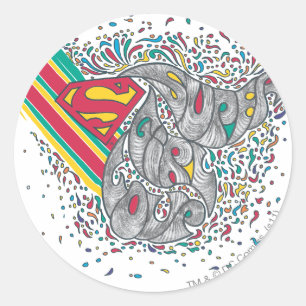 Sticker Rond Supergirl Random World 2