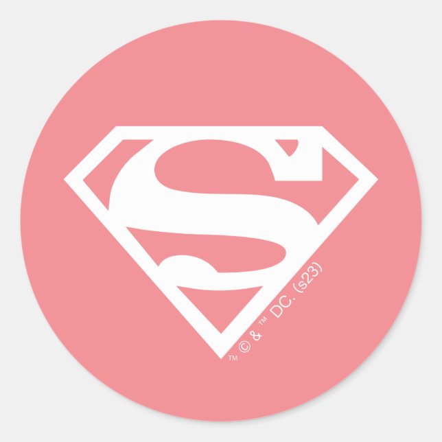 Sticker Rond Supergirl Solid S-Shield (Devant)