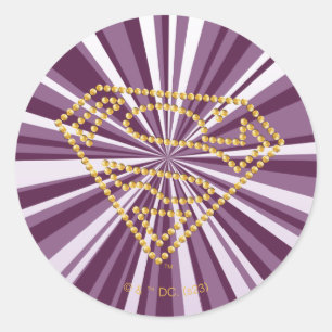 Sticker Rond Supergirl Studded S-Shield