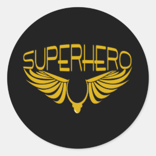 Sticker Rond Superhero