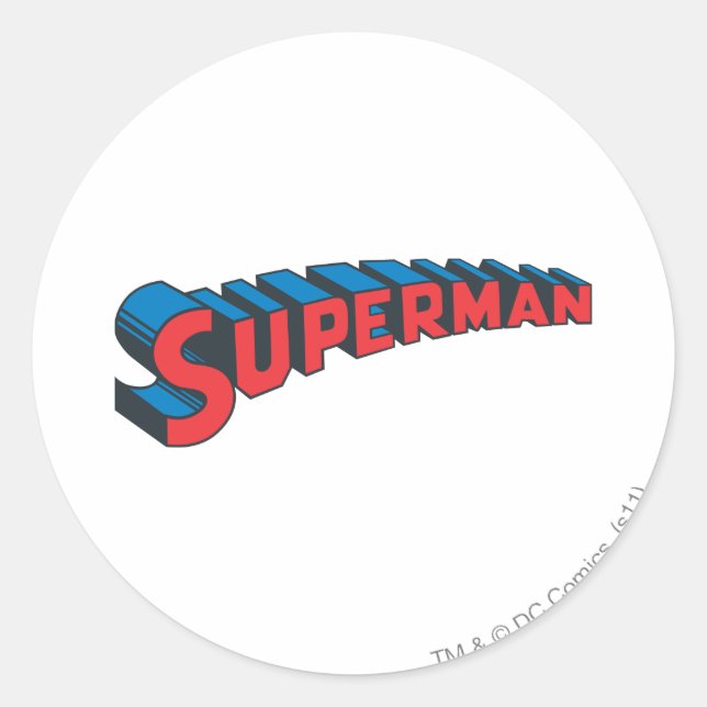 Sticker Rond Superman | Classic Logo (Devant)