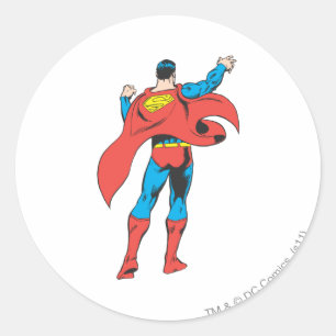 Sticker Rond Superman De Derrière