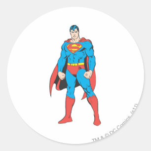 Sticker Rond Superman debout
