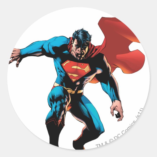 Sticker Rond Superman in Shadow (Devant)