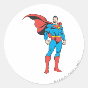 Sticker Rond Superman Poing 3