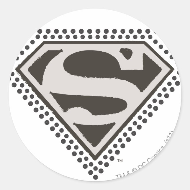 Sticker Rond Superman S-Shield | It's Showtime! Logo (Devant)