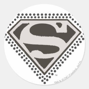 Sticker Rond Superman S-Shield   It's Showtime! Logo
