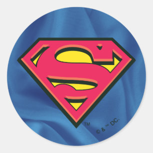 Sticker Rond Superman S-Shield   Logo classique